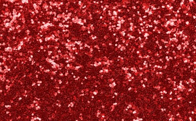 red background with shiny glitter with luminescent lights