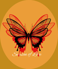 butterfly illustration / latest tshirt print design / 2023 tshirt design ideas