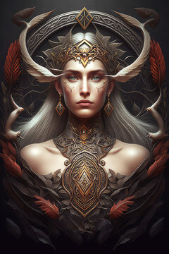 mythology of the Slavs detailed, generative ai