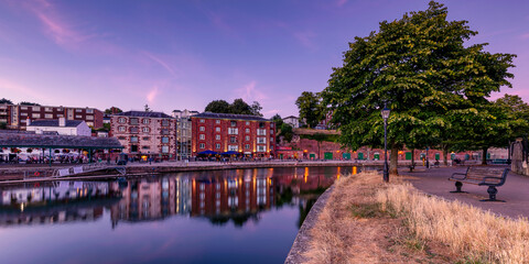 Naklejka premium Exeter Quayside Panorama