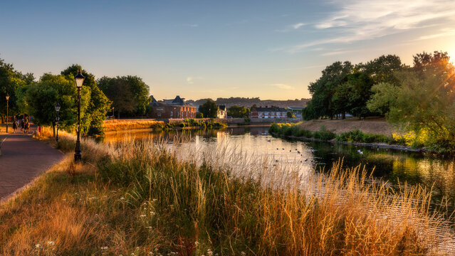 River Exe Evening Glow