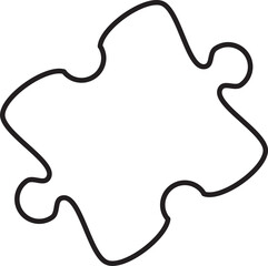 Einfache Vektorgrafik eines Puzzleteils
