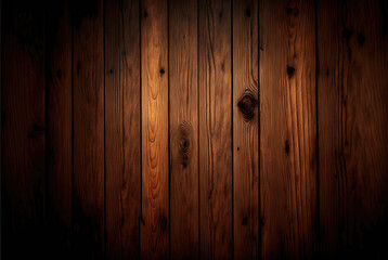 Brown wood texture Abstract background, generative ai