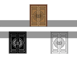 Door Clipart SVG Cut File | Open Boor Svg | Door Frame Svg | Front Door Svg | House Door Svg | Window Svg | Door Svg Bundle