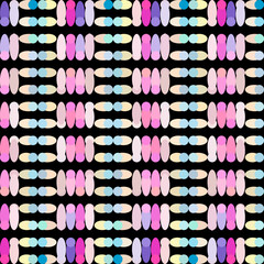 pink love line texture decoration with circle and oval colorful black background