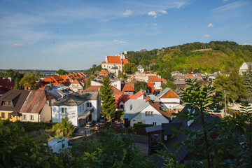 View on the old town of Kazimierz Dolny resort town in Lublin region (Poland).