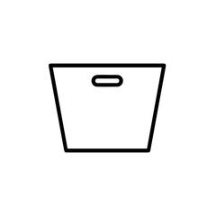 fruit box line art vector illustration