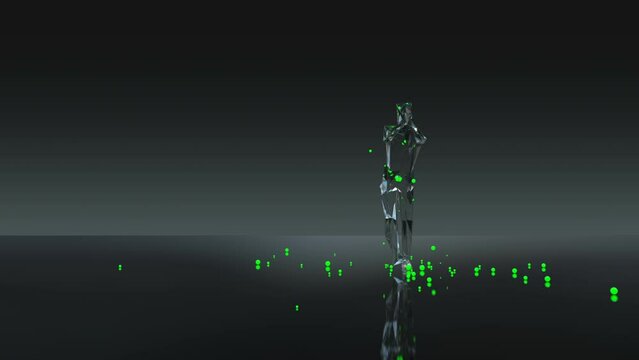 Party Dancer 3D Animation With Alpha Video