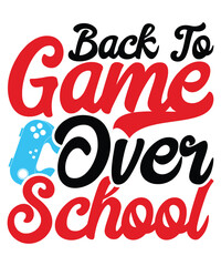 Back to Game Over School T-shirt Design