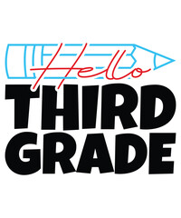 Hello Third Grade T-shirt Design 