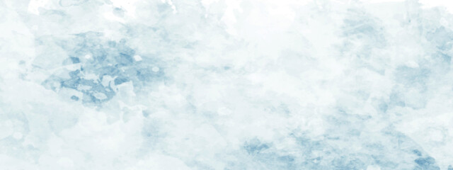 Beautiful clear light blue and green sky with white clouds. abstract watercolor blue-sky with cloudy background.