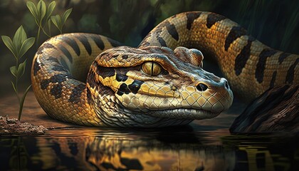 Fototapeta premium snake , generative artificial intelligence 