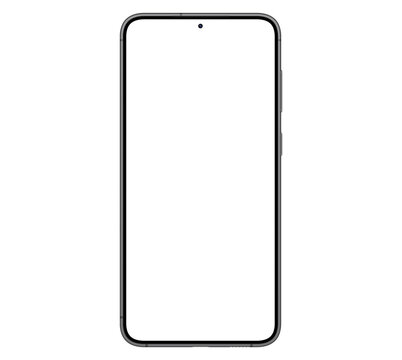 Mockup / template. Smartphone with blank screen for your design. PNG 24	