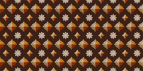 Thai art and asian style luxury background pattern decoration for printing, flyers, poster, web, banner, brochure and card concept vector illustration