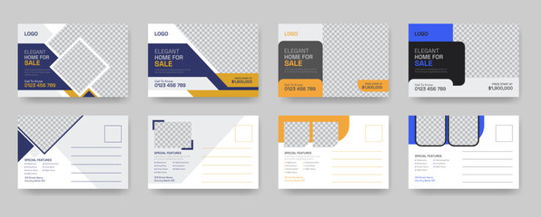 Professional Real Estate Postcard Template, Print Ready Corporate Professional Real Estate Postcard Design
