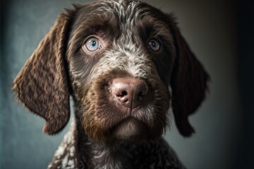 German wirehaired pointer puppy