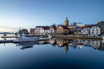 Obraz na płótnie Canvas The center of Stavanger, a city in Norway, Scandinavia, Europe