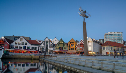 The center of Stavanger, a city in Norway, Scandinavia, Europe