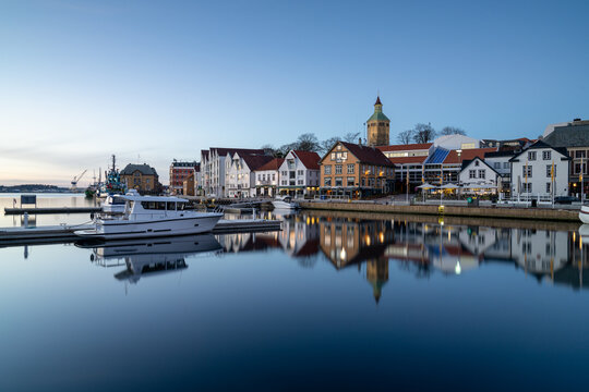The center of Stavanger, a city in Norway, Scandinavia, Europe
