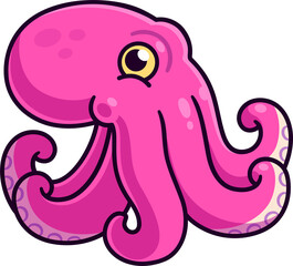Octopus cartoon illustration
