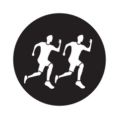 Fototapeta premium running sport icon