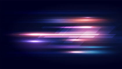 Modern abstract high-speed movement background. Colourful dynamic geometric overlapping motion. Movement template for banner, presentations, flyers, posters. Vector EPS10.