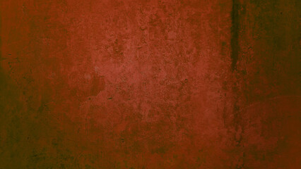 stained red cement texture, rusty rough textured on grunge concrete wall use as background with blank space for design. old weathered wall. brown wall background texture.