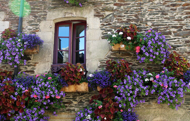 Fototapeta na wymiar Rochefort en Terre - Plus Beaux Villages De France