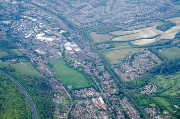 Aerial View of Loudwater and High Wycombe, Buckinghamshire - 568490535