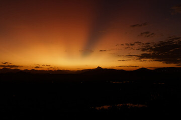 Sunset landscape with beautiful colors