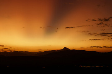 Sunset landscape with beautiful colors