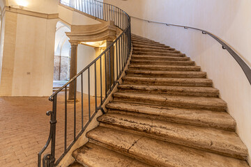 Staircase in Barberini Palace. Rome, Italy