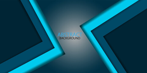 Blue triangular geometric overlapping layer background with space for text design