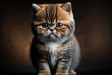 Fototapeta na wymiar Exotic shorthair kitten