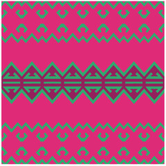 Vector geometric ornament in ethnic style. Seamless pattern with  abstract shapes, repeat tiles. Repeating pattern for decor, fabric,textile and fabric.