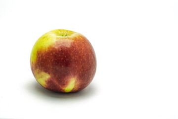 fresh ripe juicy apple isolated on white