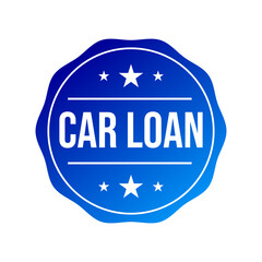 Car loan vehicle badge label icon design vector