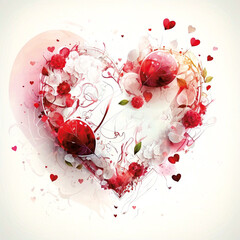 Valentinstag-Karte - Liebe, Valentin, Herz - Generative AI