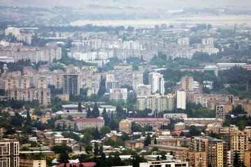 Fototapeta na wymiar Tbilisi, Georgia - May 10, 2022: Views of Tbilisi, Georgia.
