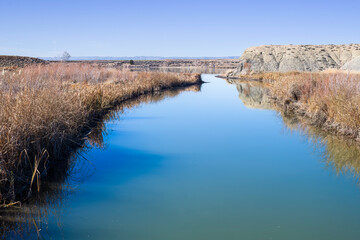 Irrigation canal in western Colorado