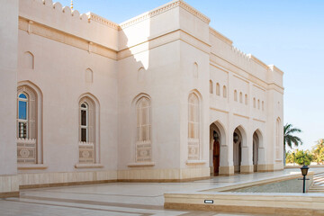 Fototapeta premium Sultan Qaboos Grand Mosque, the largest mosque in the southern part of the Sultanate of Oman, Salalah 