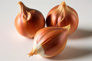Onion, isolated, full depth of field, clipping path, white background
