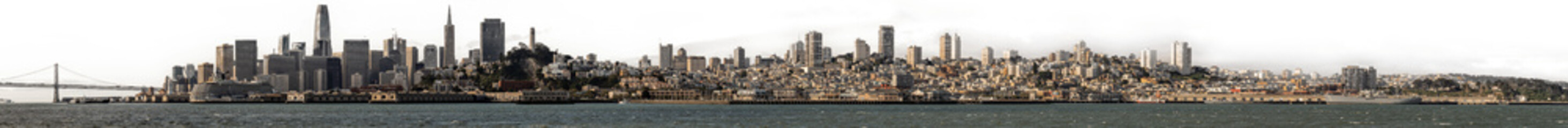 San Francisco Skyline with transparent sky - 568500931