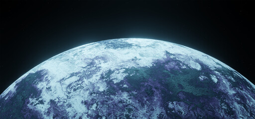 Planet, space, 3d illustration, 3d rendering