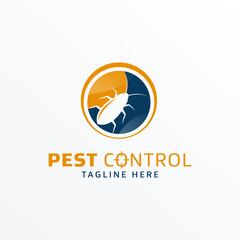 Pest control logo vector illustration