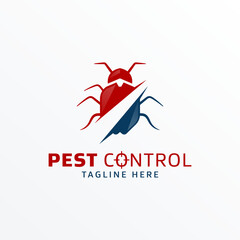 Pest control logo vector illustration