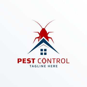Pest control logo vector illustration