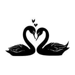Valentine Swans