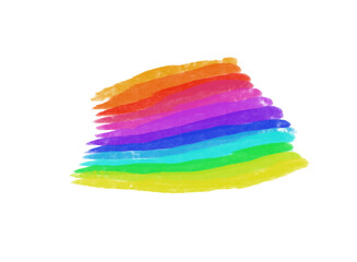 Regenbogen regenbogenfarben gestapelt