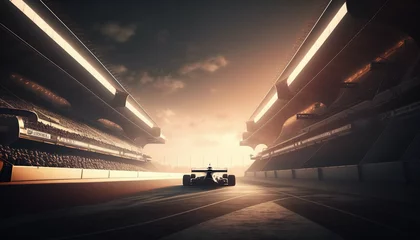 Fototapete Formula 1 Start Finish, Generative AI, Illustration © emir